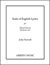 Suite of English Lyrics SATB choral sheet music cover